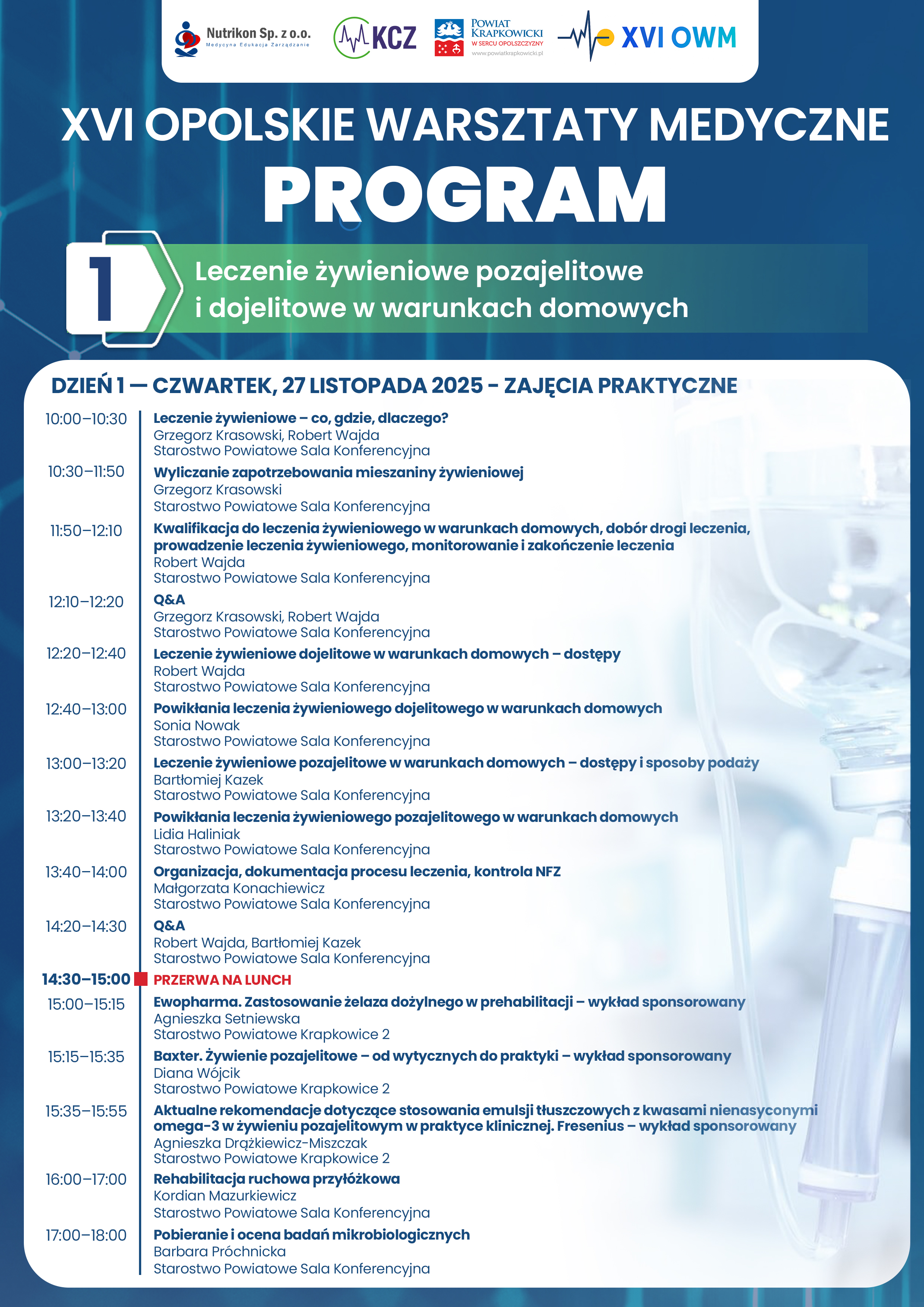 Program leczenie żywieniowe - dzień 1